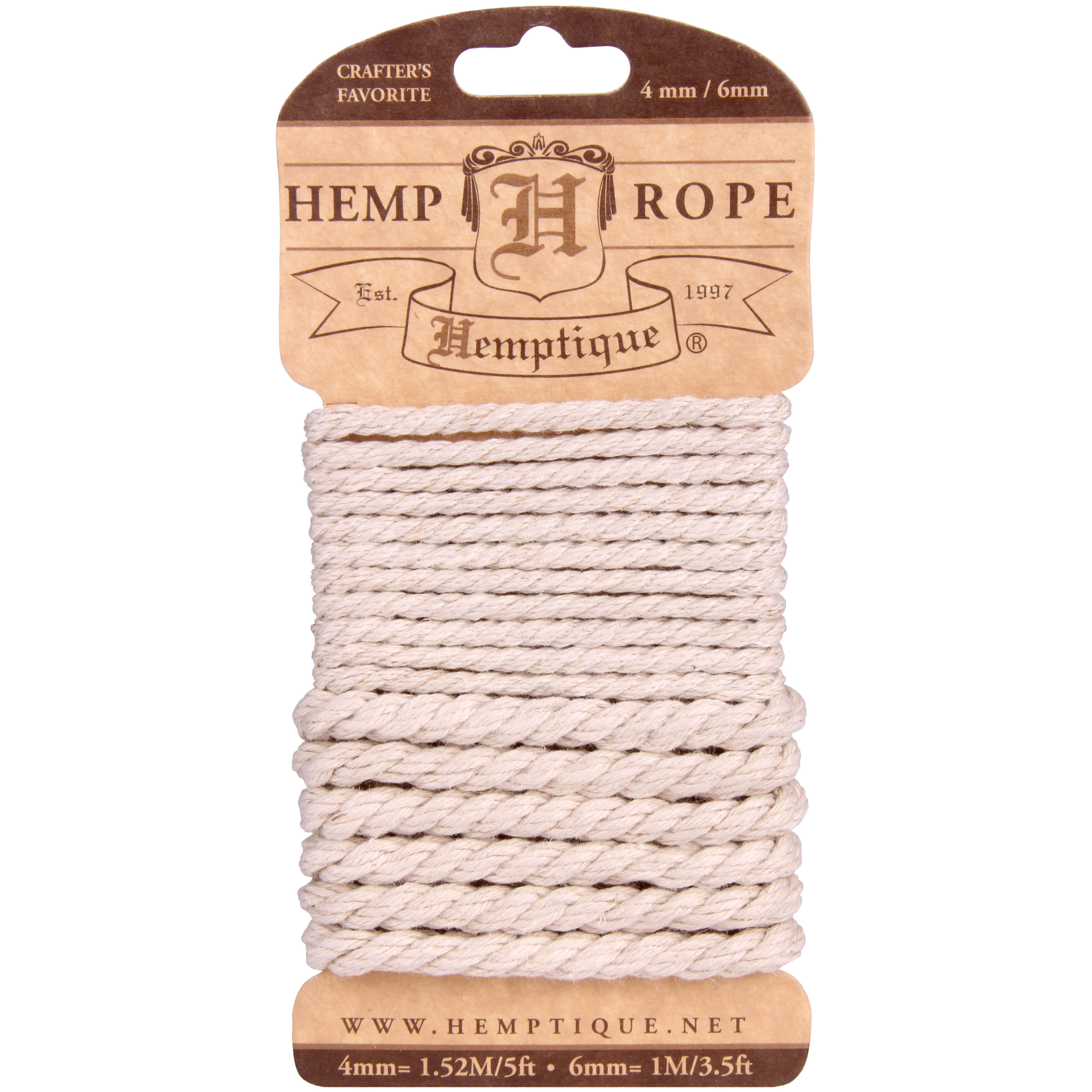 Hemp Rope Set 4Mm & 6MmNatural Walmart Canada
