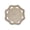 A001- Beige, variant on Placemat Hand Woven Cotton Octagonal 12 Inch Blue and White Rustic Farmhouse Kitchen Table Decor