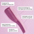 thumbnail image 2 of Cepillo desenredante definitivo para cabello húmedo y seco, elimina nudos y reduce la rotura para todo tipo de cabello, rosa milenario, 2 of 5