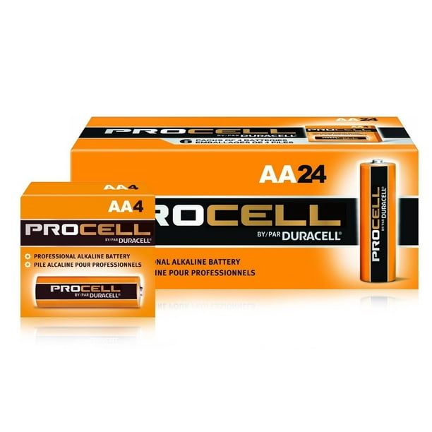 Batería Duracell Procell AA PC1500BKD09, paquete de 24