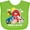 Apple Green, variant on Inktastic TWO-I-E-I-O 2nd Birthday Boys or Girls Baby Bib