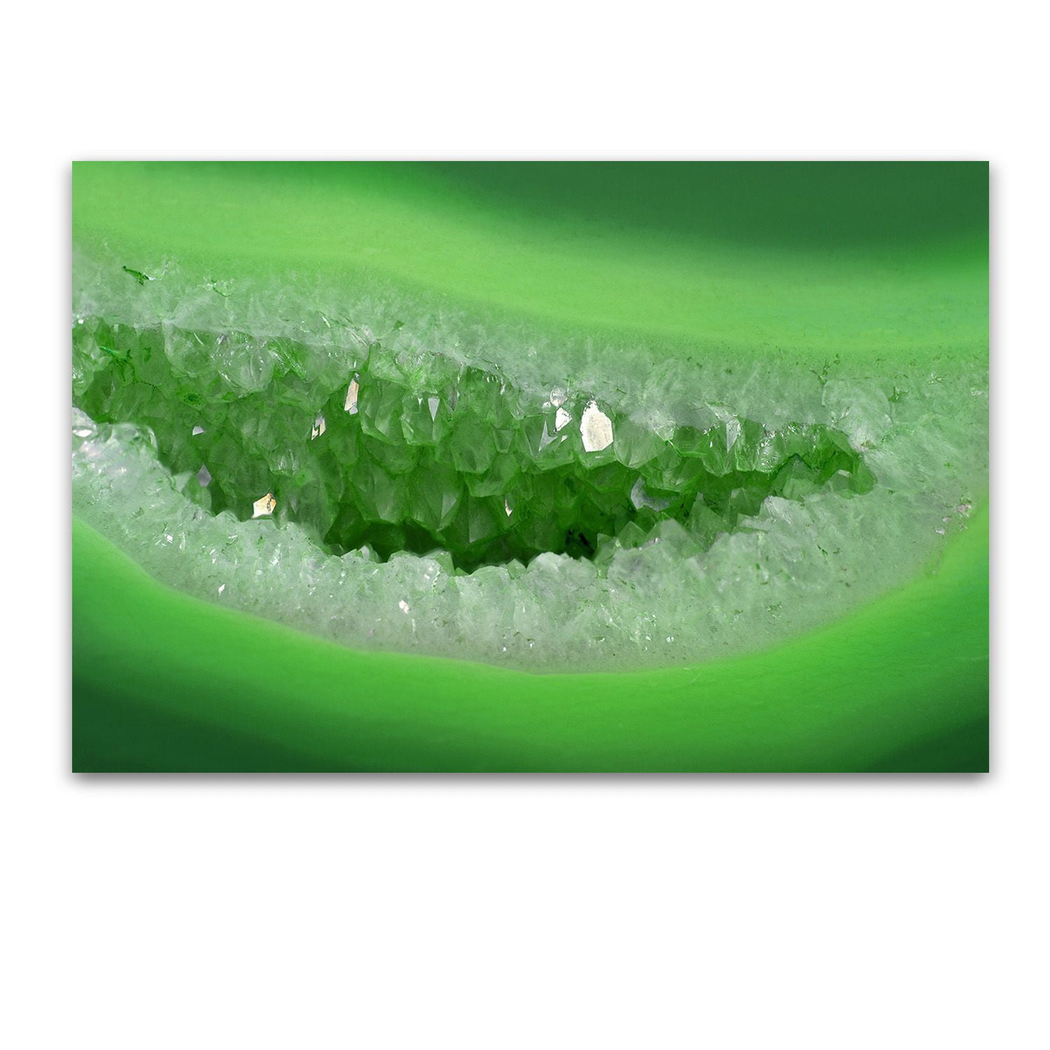 Startonight Tempered Acrylic Glass Wall Art Abstract Theme Green