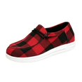 thumbnail image 3 of YOUYEDIAN Loafers for Women Fashion Print Round Toe Casual Slip On Soft Flats Versatile Outdoor Platform Canvas Walking Shoes, 3 of 5