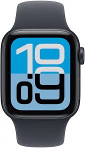 Apple Watch SE 3 (GPS) 40mm Midnight Aluminum Case with Midnight Sport Band - S/M