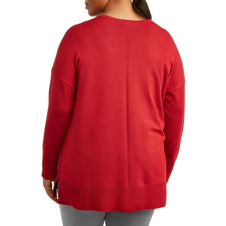 Women's Plus Size 2 Pocket Cardigan Women's Plus Size 2 Pocket Cardigan