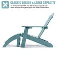 thumbnail image 5 of Adirondack Chair Ottoman Set,Plastic Wood Adirondack Chairs with Cup Holder for Garden Outdoor Lawn Deck Garden Porch, 5 of 5