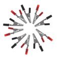 thumbnail image 1 of MesaSe 20 Pcs Clips pour Alligator Double Extrémité Mini Clips de Test (Noir+rouge), 1 of 5