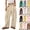 Green_DC03, variant on Dwellite Womens Barrel Pants Drawstring Wide Leg Sweatpants Baggy Summer Lounge Pants Casual Trendy Beach Trousers with Pockets Khaki L