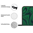thumbnail image 5 of ZICANCN Oven Mitts and Pot Holders Sets, Gradient Emerald Abstract Line Baking Sets Kitchen Heat Resistant 4 Pieces, 5 of 8