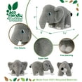 thumbnail image 4 of DolliBu Elephant Eco-Friendly Stuffed Animal – Soft Huggable Elephant, Adorable Playtime Elephant Plush Toy, Cute Safari Cuddle Gifts, Super Soft Plush Doll Animal Toy for Kids and Adults - 14 Inch, 4 of 9