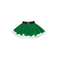 thumbnail image 4 of Aislor Kids Big Girls Christmas Santa Faux Fur Skirts Festival Dance Performance Fancy Dress Size 4-16 Green 16, 4 of 7