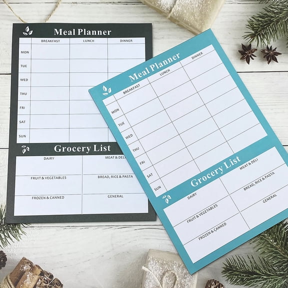 HEMOTON  2 Pcs Food Planner Diet Meal Book Plans Notebook Miss