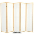thumbnail image 6 of Red Lantern 6 ft. Tall Eudes Shoji Screen - Natural - 5 Panels, 6 of 6