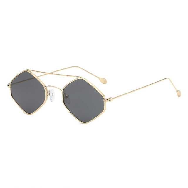 Lunettes de Soleil pour Femmes Style Mode Sans Monture Emballage Transparent Lunettes de Soleil Carrées