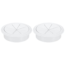 2 Pack Desk Grommet, 3.15 Inch 80mm Desk Cable Hole Cover, White
