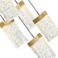 thumbnail image 2 of Lava Integrated LED Brass Chandelier, 2 of 3