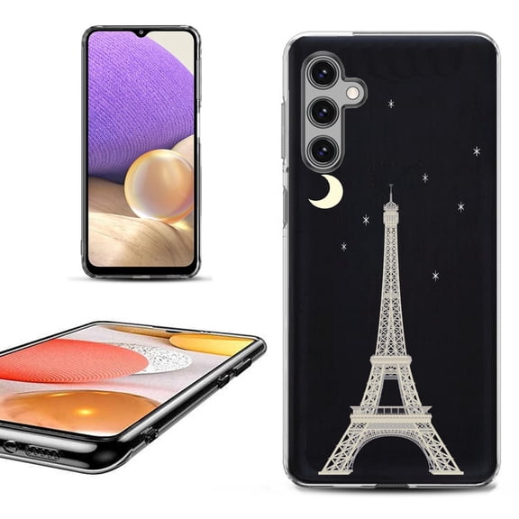 OneToughShield ® for Samsung Galaxy A14 5G Phone Case, Fashion Cover Case - Eiffel Tower Moon