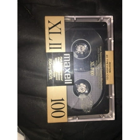 Maxell XLII 100 Minutes Sealed Audio Blank Cassette Tape IEC Type II High Cr