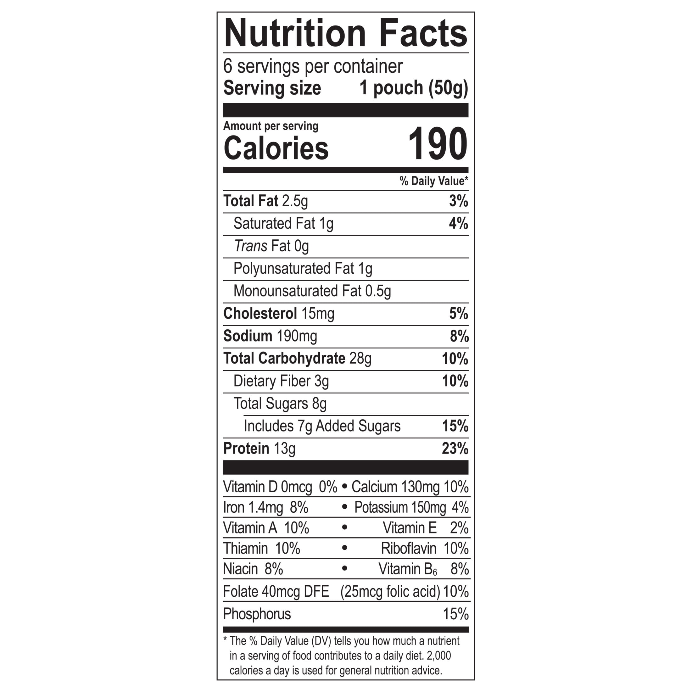 Premier Protein Instant Oatmeal, Maple & Brown Sugar Protein Oatmeal, 1.76 oz, 6 count