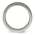 thumbnail image 2 of Edward Mirell Titanium Grooved Blue Anodized 8mm Band, 2 of 7