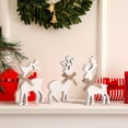 thumbnail image 5 of Dalrosia 3PCS Reindeer Table Decor Reindeer Tabletop Block Sign Rustic Farmhouse Wooden Centerpieces for Christmas Xmas Winter Home Office Shelf Desk Tiered Tray Decor, 5 of 5