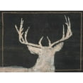 thumbnail image 2 of Moore, Regina 24x19 White Modern Wood Framed Museum Art Print Titled - Brow Tine Deer II, 2 of 4