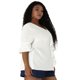 thumbnail image 4 of BluCon Volantes Cuello En V Mangas Fruncidas TalGrande PaMujer Blanco 3XL, 4 of 6