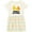 Natural with Stripes, variant on Inktastic Powered by Mac N Cheese Girls Toddler Dress