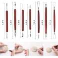 thumbnail image 3 of RYLZX 19Pcs Clay Sculpting Tools, Basic Clay Pottery Carving Tool Kit with Wooden Handles and Tool Bag, 3 of 7