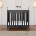 thumbnail image 2 of Foundations Lit de Bébé Pliant Compact de Boutique, Lot de 3 pour Hôtels, Ébène, 2 of 7