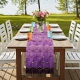 thumbnail image 4 of Table Runners 90 Inches Long Dress Scarves, Purple Geometric Farmhouse Coffee/Dining/Kitchen Table Runner for Living Room, Ombre Modern Abstract Art 13x90 Inch, 4 of 9
