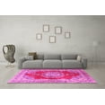 thumbnail image 3 of Ahgly Company Indoor Rectangle Medallion Pink Traditional Area Rugs, 8' x 12', 3 of 4