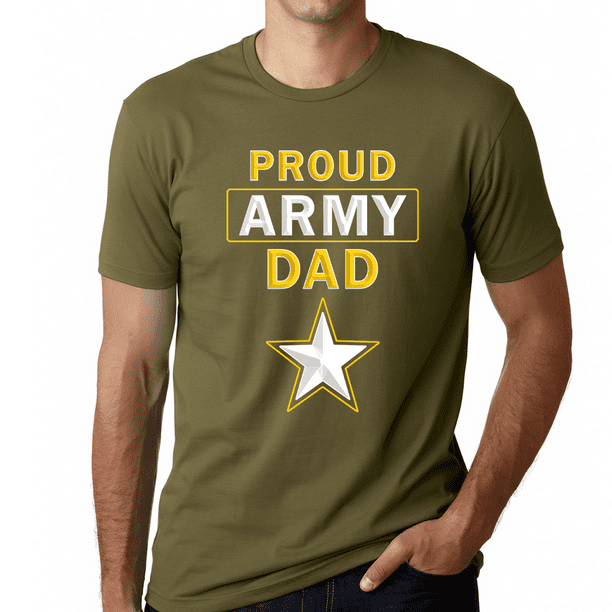 Mens Proud Army Dad - Premium Vintage US Army Dad Shirt Fathers