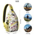 thumbnail image 3 of Funny Cow Print Sling Backpack, Highland Cow and Buffalo Pattern Crossbody Bag, Rustic Farm and Farmhouse Style for Cow Lovers, 3 of 6
