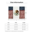 thumbnail image 3 of Throw Blanket America Mexican Flag Art Soft Cozy Fleece Flannel Blanket Home Decor for Couch Sofa Bed 50"x40", 3 of 7