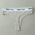 thumbnail image 6 of Clothing 2025 Thongs for Women Solid Cotton Seamless Low Waist Ladies T Pants Fashion Thong Thongs Underpants Women Underwear Thongs, 6 of 9