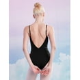 thumbnail image 2 of Women Ballet Leotards With Adjustable Strap Camisole Dancewear Black, 2 of 5