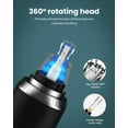 thumbnail image 4 of Rechargeable Nose and Ear Hair Trimmer for Men, Professional Painless USB Rechargeable Eyebrow & Facial Hair Trimmer with Powerful Motor and Dual-Edge Blades, IPX7 Waterproof, 4 of 10