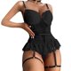 thumbnail image 1 of Lencería sexy de encaje Gibobby para mujer ropa de dormir Mono negro L, 1 of 4