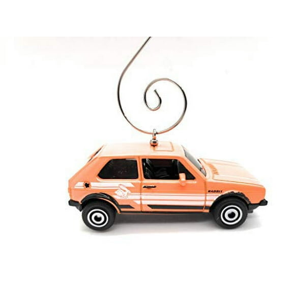 1976 Volkswagen GTI Golf Custom Christmas Ornament 1:64 Diecast Orange