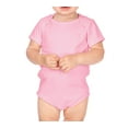 thumbnail image 3 of Kavio IIC0586 Infants Interlock Lap Shoulder Short Sleeve Bodysuit-Baby Pink-3m, 3 of 4