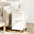 thumbnail image 3 of Ktaxon 2-Drawer File Cabinet Vertical Filing Cabinet for Letter A4-Sized Files Easy to Assemble, Modern Style Fluted Design, 3 of 14