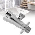 thumbnail image 2 of Water Shut Off Valve Water Bathroom Kitchen Faucet Angle Valve G1/2", 2 of 8