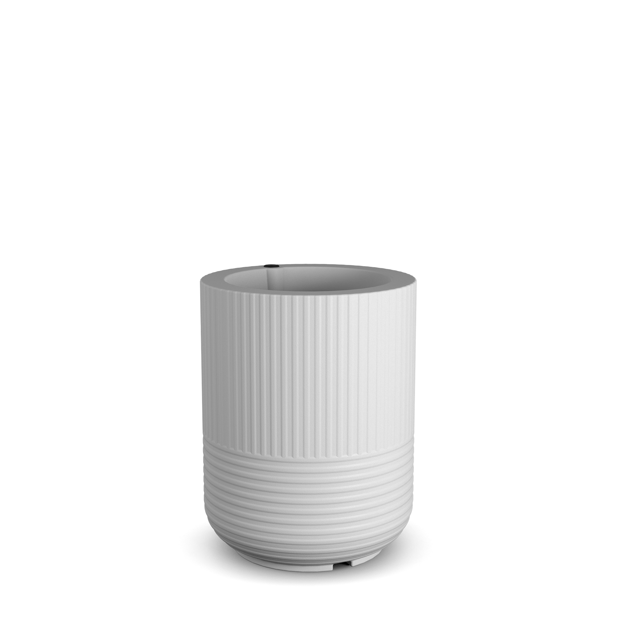 Mayne Arden 14" x 14" x 18" Round Polyethylene White Planter