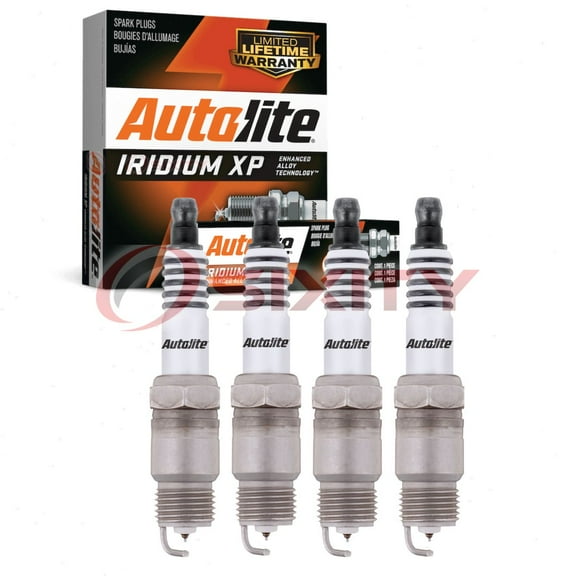 4 pc Autolite Iridium XP XP666 Spark Plugs for Ignition Wire Secondary Fits select: 1975-1987 BUICK REGAL, 1975-1985 PONTIAC FIREBIRD
