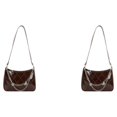 thumbnail image 1 of Guardoinrt Sac à Main à la Mode et Polyvalent Compact et Portable Robuste et Durable pour Femmes Cadeaux Marron 2ensemble, 1 of 6
