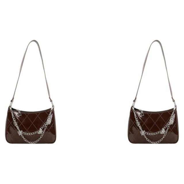 Guardoinrt Sac à Main à la Mode et Polyvalent Compact et Portable Robuste et Durable pour Femmes Cadeaux Marron 2ensemble