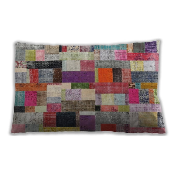 Ahgly Company Indoor Rectangular Contemporary Lumbar Throw Pillow, 13 inch by 19 inch