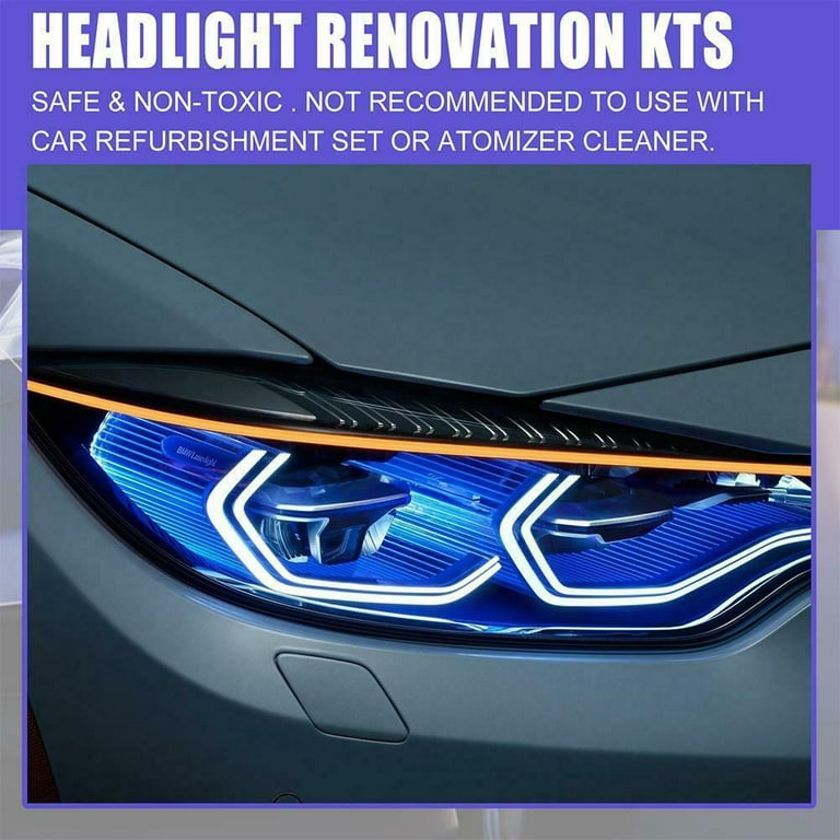 800g Auto Headlight Restoration Liquid, Car Headlight Scratch Restoring  Fluid Headlight Repair Polish Cleaner, Headlight Restoration Kit Refill  Bottle
