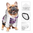 thumbnail image 3 of Fotbe Halloween Gnome With Pumpkins Sudadera con Estampado para Perros Pequeños – Suéter con Capucha para Mascotas, Tela Suave de Forro Polar con Bolsillo-X-Small, 3 of 7